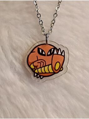 Pokemon Hitmonlee Cute Unisex Stainless Steel Necklace